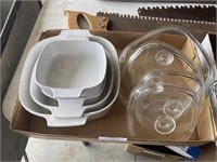 CORNING COOKWARE AND COVERS