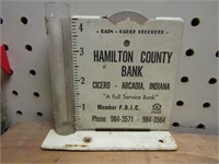 ham. co. bank advertising rain gauge