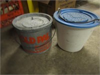 minnow buckets & fishing box