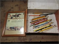 advertising pencils & horse pc.