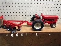 toy tractor & plow