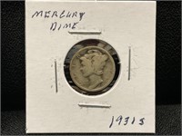 1931S Mercury Dime