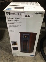 Infrared wood heater