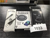 Charger, wireless charger true wireless earbuds