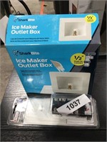 ice maker outlet box, single element thermostat