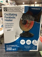 Oscillating parabolic heater (box damaged)