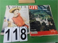 Vogue Magazine 4/1/1953 - Life Magazine 5/10/1954