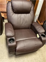 Leather like lift and recliner chair