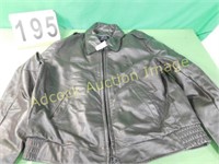 Ex Police Leather Jacket  Size 46 Long