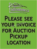 Check your invoice for pickup address