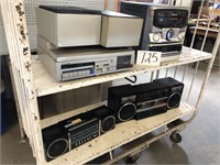 STEREO EQUIPMENT - CART NOT INCLUDED