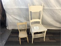 PRESS BACK CHAIR / CHILDS CHAIR