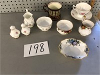 ROYAL ALBERT CREAM AND SUGARS AND OTHER DISHES