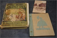 Vintage Kids Book, Scrapbook, & Art on Wood