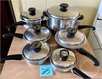 Vintage Seal-O-Matic Cookware Pan Lot