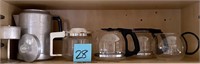 Coffee Carafe Lot with Extras