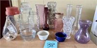 Mixed Jar & Vase Lot with Extras