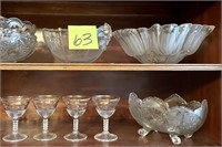 Vintage Glass Bowl Lot with Glassware