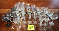 Glassware Lot with Mikasa Crystal