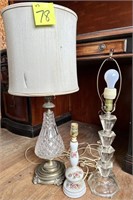 3x Vintage Lamps