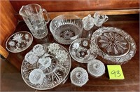 Large Vintage Brilliant Cut Glass / Crystal Lot