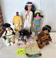 Indian Doll Lot with The Emerald Doll Collection