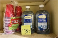 2x 80 Fl Oz Hand Soap & Solo Cups Lot in Pantry
