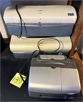3x Printers with Canon, Polaroid Photo Printer