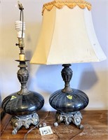 2x Vintage Lamps - Both Work