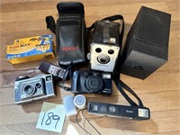 Mixed Vintage Camera Lot - Kodak, Pentax,