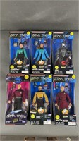 6pc Playmates Star Trek Collector Series Figures