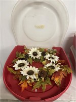 Wreaths with 3 Rubbermaid wreath boxes