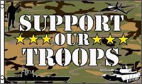 Support our troops flag