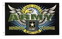 U.S, Army Defending Freedom Flag