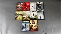 10pc Horror DVDs w/ Sealed & Walking Dead 1-5