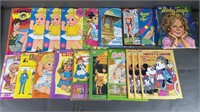 36pc Vtg Paper Doll Books w/ Disney