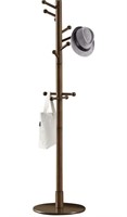 New Vlush Sturdy Wooden Coat Rack Stand, Entryway