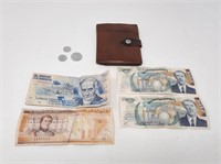 Lot Of Foreign Currency With Wallet