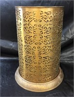 LARGE BRASS FILIGREE LUMINARY