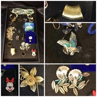JEWELRY MISCELLANY / INCL EAGLE PIN