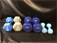 DUMBELLS  / EXERCISE WEIGHTS / 6 PCS