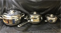 STAINLESS STEEL COOKWARE SET / 7 PCS