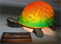 Lamp- Metal Turtle, Glass Shell-Works