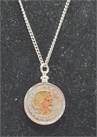 ? Marking? Necklace- One Dollar Coin