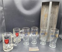 Beer Glasses & Mugs w/Toolbox Insert