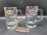 Drinking Mugs- Heavy Glass,  A&W