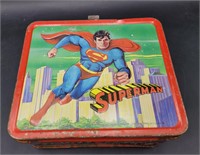 Vintage Super Man Metal Lunch Box