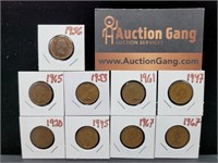 Canada Pennies 20s - 60s
