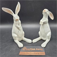 Rabbits- ? Polystone? Figures