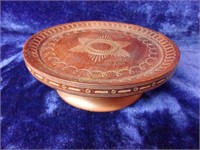 Musical Wooden Footed Platter